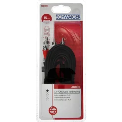 Cinch-Audioverbindung schwarz 5 m