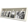 Collagerahmen 'Family' Holz weiß 78 x 24 cm, Leine und 6 Klammern