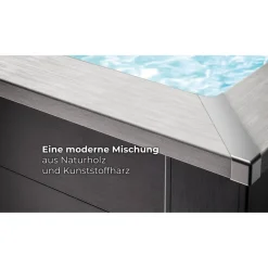 Composite Pool-Set 'Avantgarde Nova' rechteckig grau 455 × 315 × 126 cm, Smart Plug Modul
