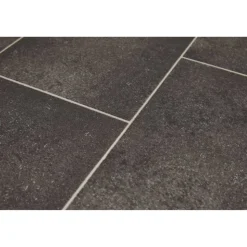 CV Bodenbelag 'Ivona' Fliesenoptik anthrazit 2 m
