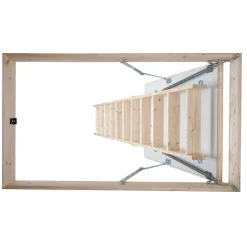 Dachbodentreppe 'Pur' fichtefarbend isoliert 112 x 60 cm