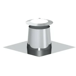 Dachdurchführung 'Zitec-Eco' 0-5° DW Ø 130 mm mit Wetterkragen