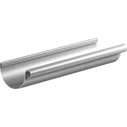 Dachrinne halbrund silber RG 75 200 cm