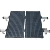 Dachziegel-Montageset für Solarmodule Aluminium silbern 4-teilig
