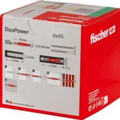 Dübel DUOPOWER 8 x 65 S LD 50 Stück