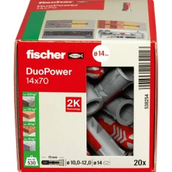 Dübel-Set 'Duopower' Ø 14 x 70 mm, 20-teilig