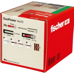 Dübel-Set 'Duopower' Ø 14 x 70 mm, 20-teilig