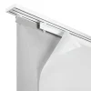 Deckenclip für 3-läufige Flächenvorhangschiene weiß 2 Stück
