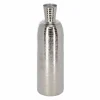 Deko-Vase aluminiumfarben Ø 9,5 x 31 cm