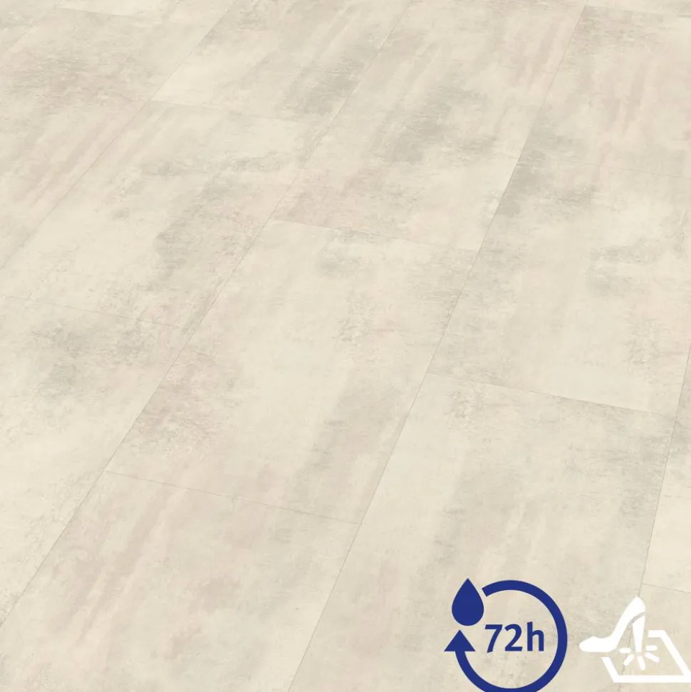 Designboden 'Aquadura+' EDF305 Chromix weiss 7,5 mm