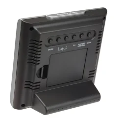 Digitale Funk-Wetterstation 'Largo' Kunststoff silber 13 x 6 x 13,2 cm