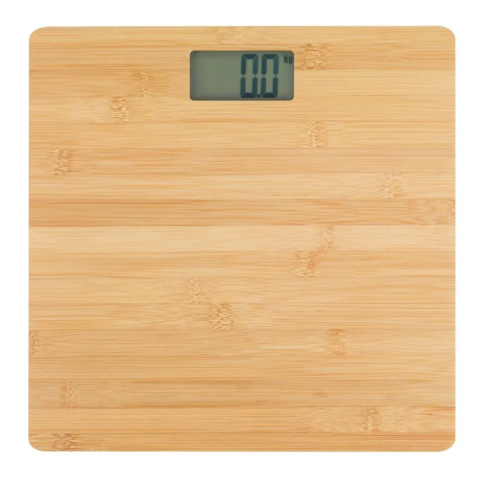 Digitale Personenwaage 'Bambusa' Bambus LCD-Display 30 x 30 cm