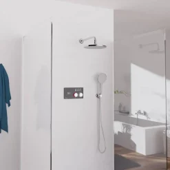 Digitales Duschsystem 'Aquadot' schwarz, mit Smart Control