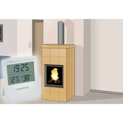Digitales Hygrometer 'ClimaHome-Check Plus' weiß mit Lüftungsempfehlung