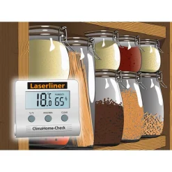 Digitales Hygrometer 'ClimaHome-Check' weiß inklusive Batterie