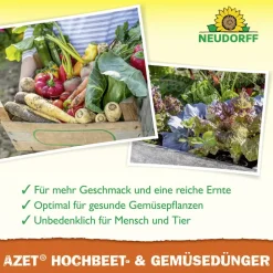 Dünger 'Azet' für Hochbeete und Gemüse