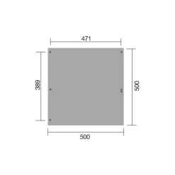 Doppelcarport '616' kesseldruckimprägniert 500 x 500 cm