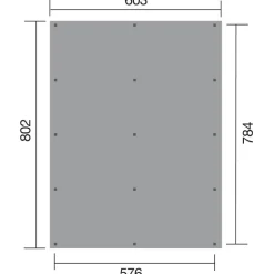 Doppelcarport '618' kesseldruckimprägniert 603 x 802 cm