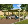 Doppelcarport 'Eco 1' 563 x 490 cm Kiefer KDI PVC-Dach