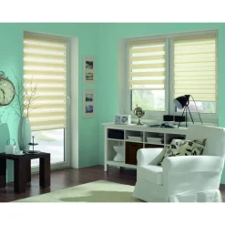 Doppelrollo 'EasyFix' creme 60 x 150 cm