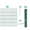 Doppelstabmatten-Set grün 140 x 1000 cm