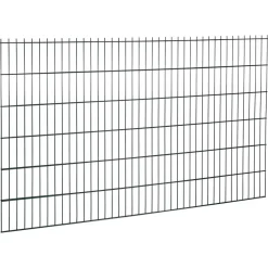 Doppelstabmattenzaun 'Ivar' Stahl grün 200 x 123 cm