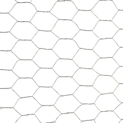 Drahtgeflecht 6-eckig silbern 75 cm