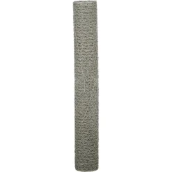 Drahtgeflecht 6-eckig silbern 75 cm
