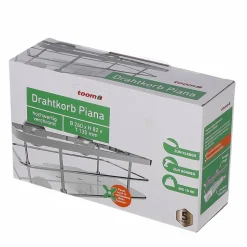 Drahtkorb 'Piana' 1 Etage chromfarben