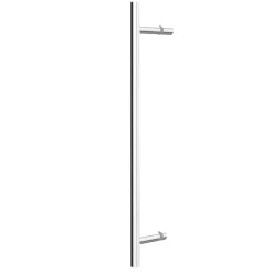 Drehtür für Nische 'Alexa Style 2.0' teilgerahmt, aluminiumfarben, 90 x 192 cm