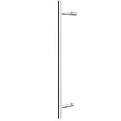 Drehtür mit Seitenwand 'Alexa Style 2.0' teilgerahmt, aluminiumfarben, 90 x 192 cm