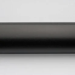 Drehtür 'Panorama' mit Festteil, für Nische, links, teilgerahmt, schwarz-matt, 90 x 200 cm