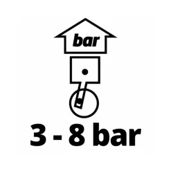 Druckluft-Strahlpistole 8 bar mit Saugbecher