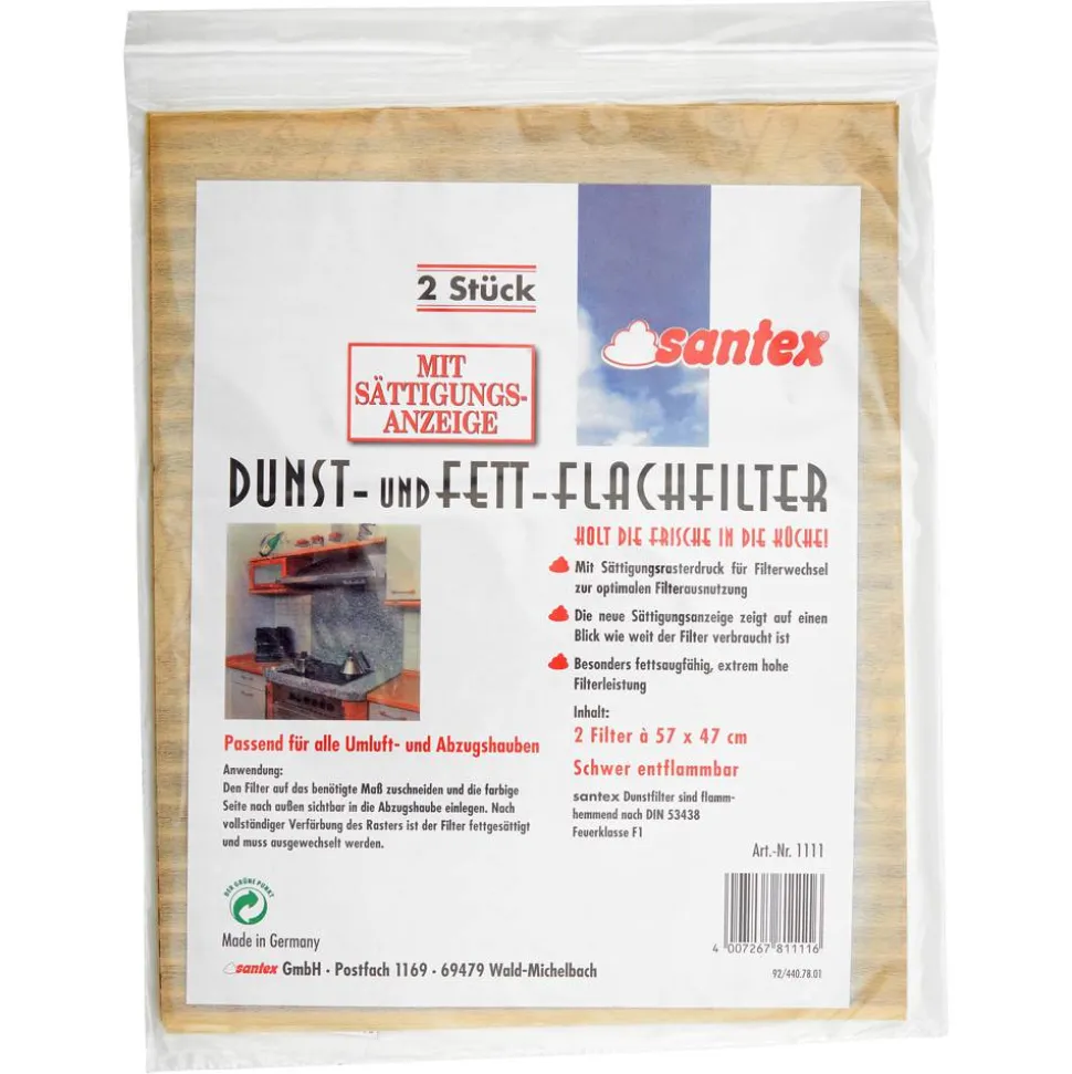 Dunst- und Fettflachfilter 57 x 47 cm 2 Stück