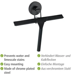 Duschabzieher edelstahlfarben 24,5 x 25 x 5 cm
