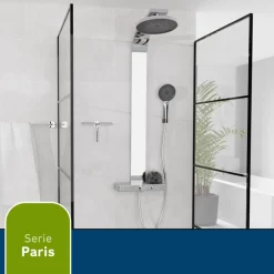 Duschabzieher 'Paris' chromfarben