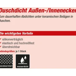 Duschdicht für Außenecken