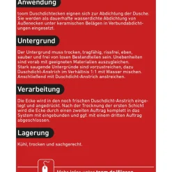 Duschdicht für Außenecken