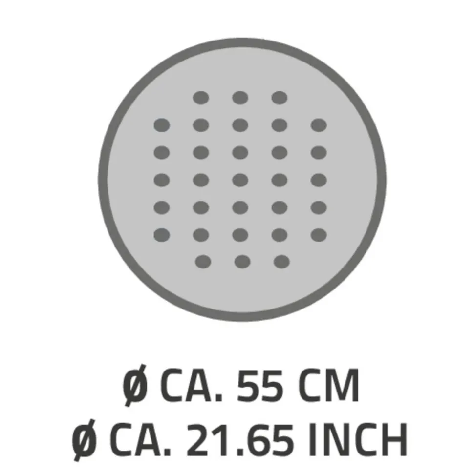 Duscheinlage 'Tecno' weiß Ø 55 cm