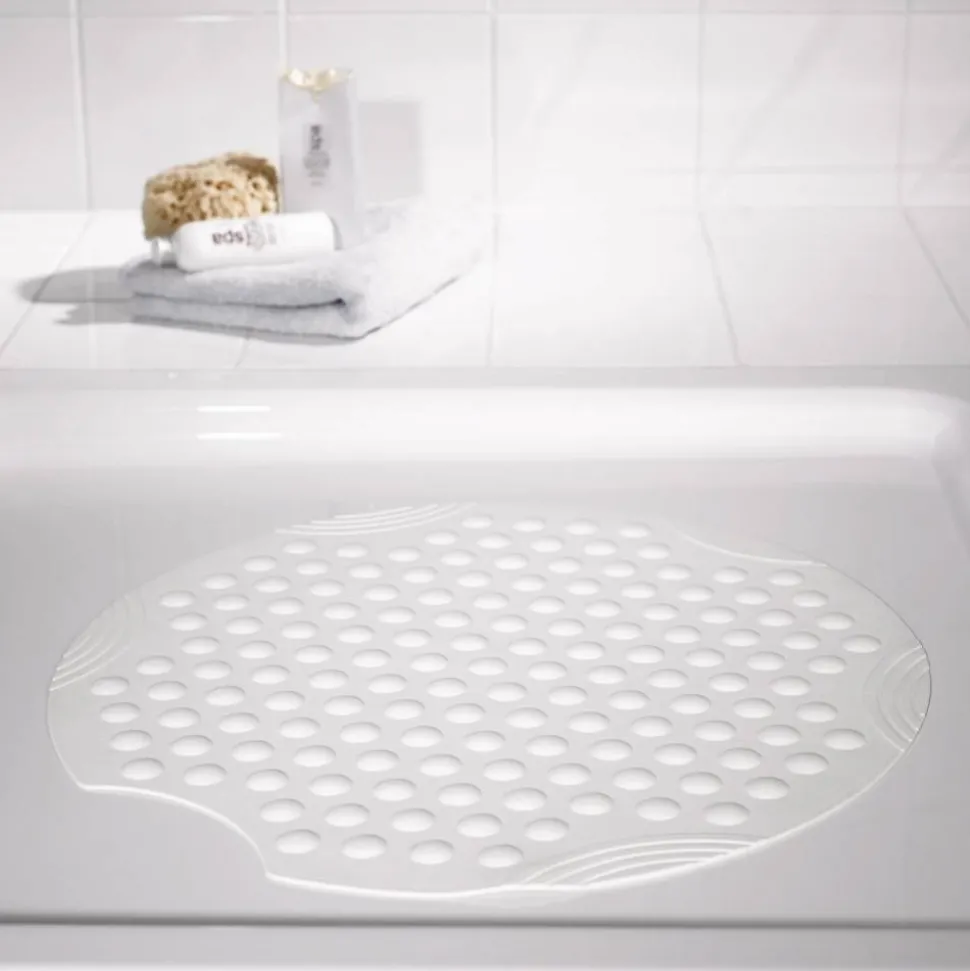 Duscheinlage 'Tecno' weiß Ø 55 cm