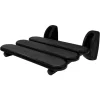 Duschklappsitz 'Pro' schwarz 36 x 38,2 x 16,1 cm