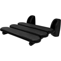 Duschklappsitz 'Pro' schwarz 36 x 38,2 x 16,1 cm