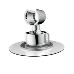 Duschkopfhalter 360° chromfarben Ø 8 x 7,5 cm, befestigen ohne Bohren