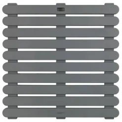 Duschmatte 'Indoor & Outdoor' Kunststoff grau 55 x 55 cm