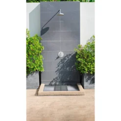 Duschmatte 'Indoor & Outdoor' Kunststoff grau 55 x 55 cm