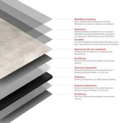 Duschrückwand 'DecoDesign' greige 100 x 255 cm