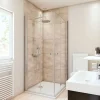Duschrückwand Fliesenoptik Großformat-Design beige 150 x 255 cm