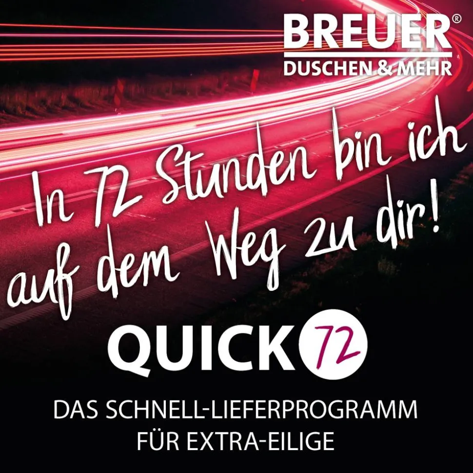 Duschrückwand 'Quick72' Marmoroptik grau 100 x 210 cm