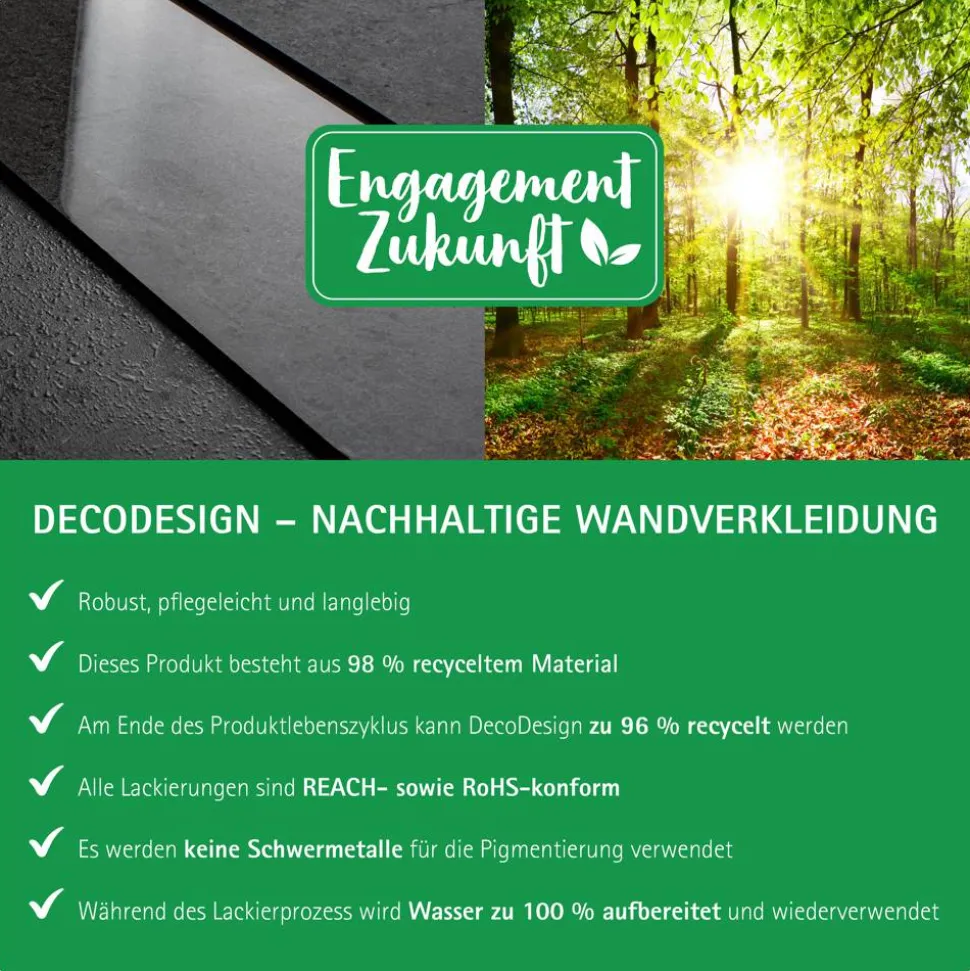 Duschrückwand-Erweiterung 'DecoDesign' weiß, 90 x 210 cm