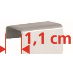Duschregal 'Bribano' Edelstahl schwarz 23 x 71 x 18 cm